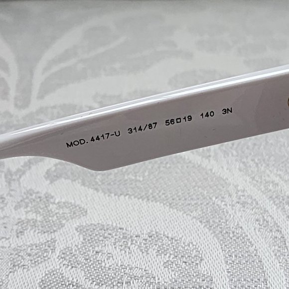 NEW! Versace 56MM Cat Eye Sunglasses White - Picture 5 of 7